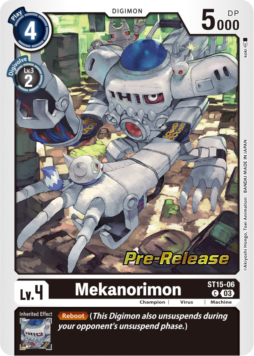 Mekanorimon [ST15-06] [Starter Deck: Dragon of Courage Pre-Release Cards] | The Gaming-Verse