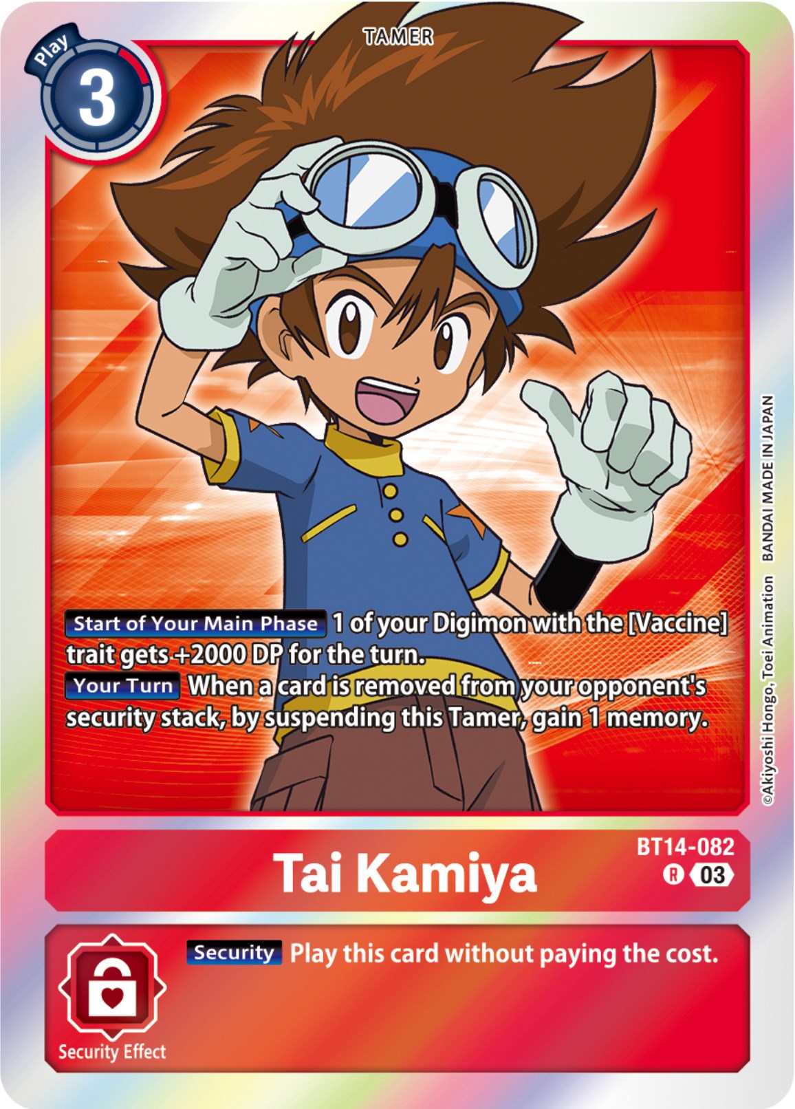 Tai Kamiya [BT14-082] [Blast Ace] | The Gaming-Verse