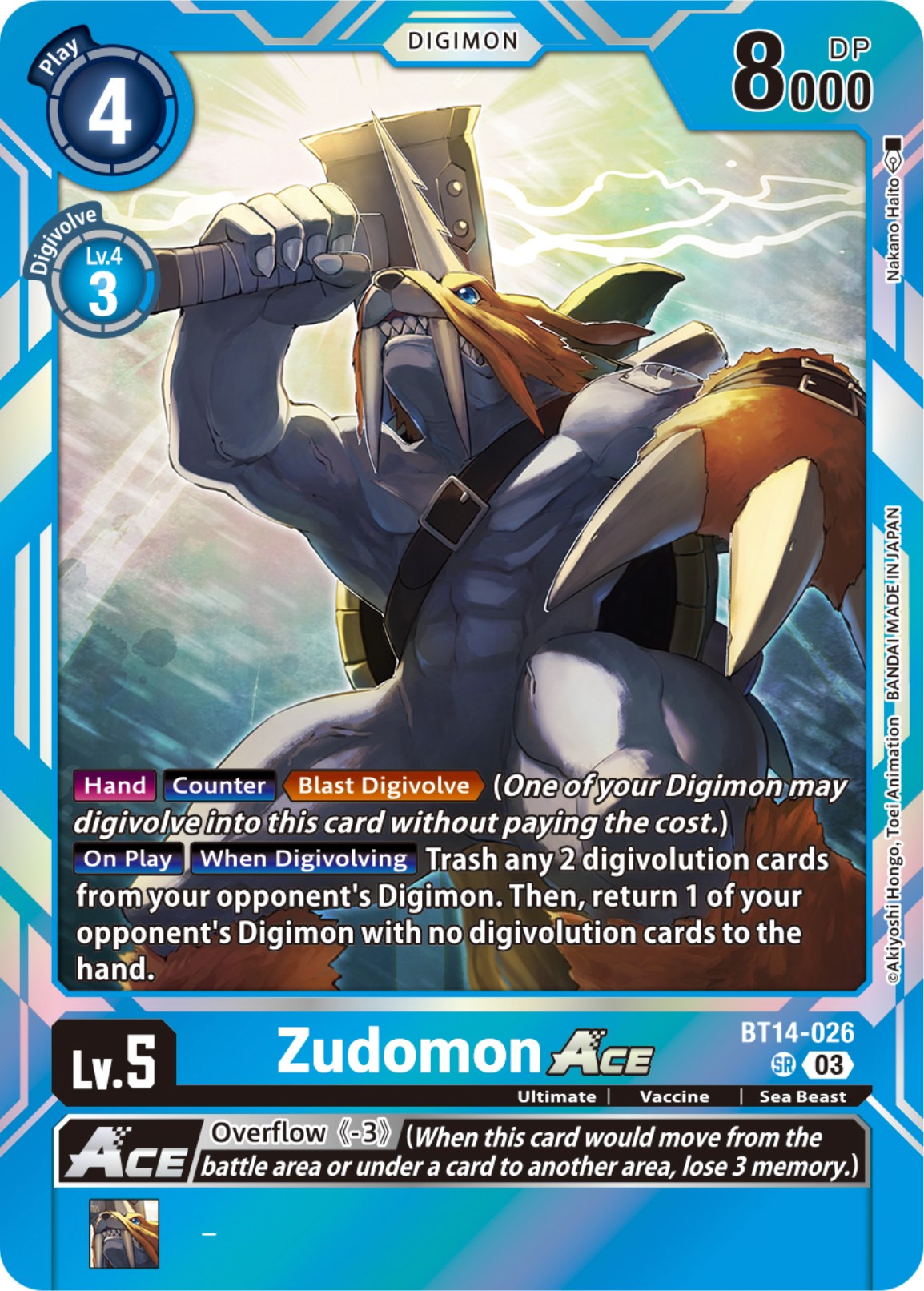 Zudomon Ace [BT14-026] [Blast Ace] | The Gaming-Verse