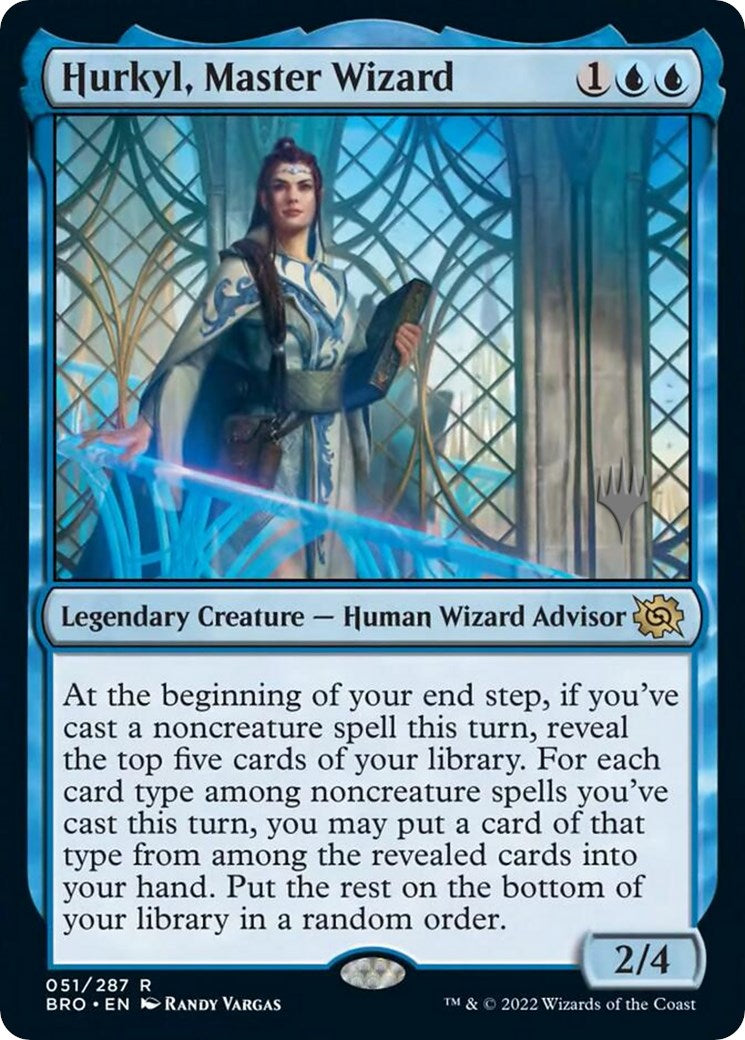 Hurkyl, Master Wizard (Promo Pack) [The Brothers' War Promos] | The Gaming-Verse