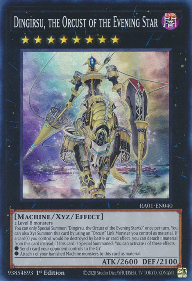 Dingirsu, the Orcust of the Evening Star [RA01-EN040] Super Rare | The Gaming-Verse