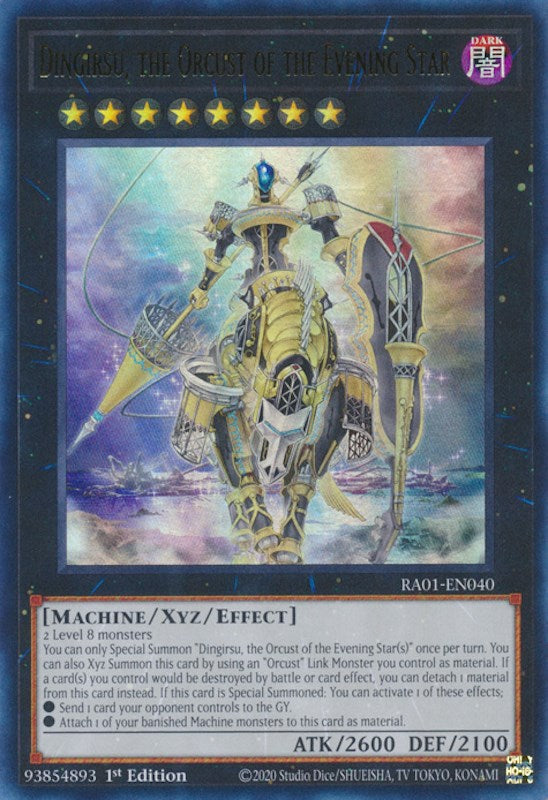 Dingirsu, the Orcust of the Evening Star [RA01-EN040] Ultra Rare | The Gaming-Verse