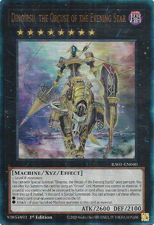 Dingirsu, the Orcust of the Evening Star [RA01-EN040] Prismatic Ultimate Rare | The Gaming-Verse