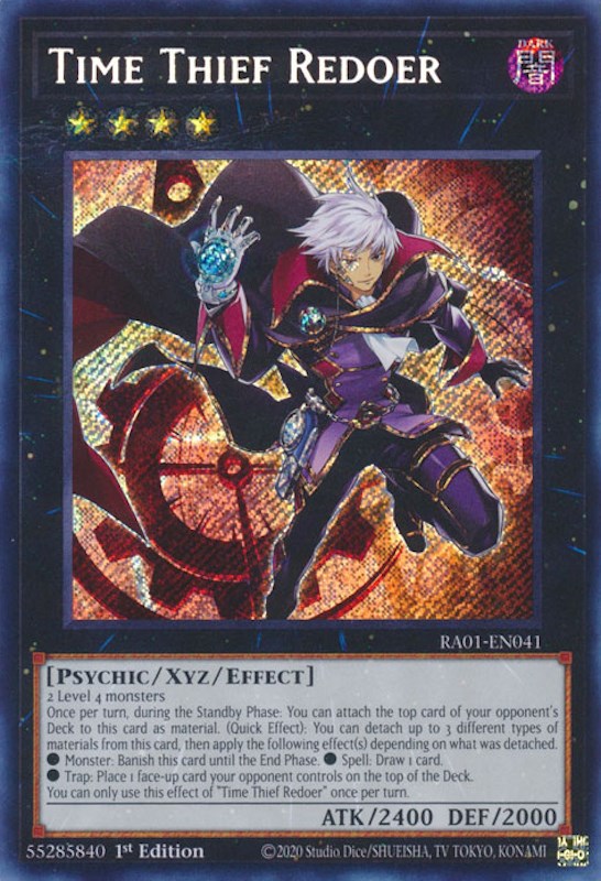 Time Thief Redoer [RA01-EN041] Secret Rare | The Gaming-Verse