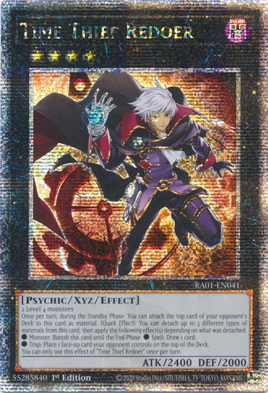 Time Thief Redoer [RA01-EN041] Quarter Century Secret Rare | The Gaming-Verse