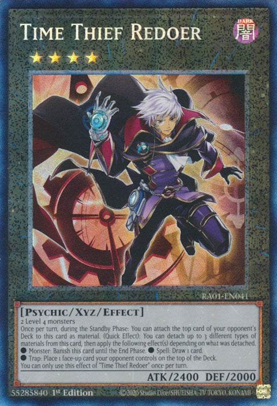 Time Thief Redoer [RA01-EN041] Prismatic Collector's Rare | The Gaming-Verse