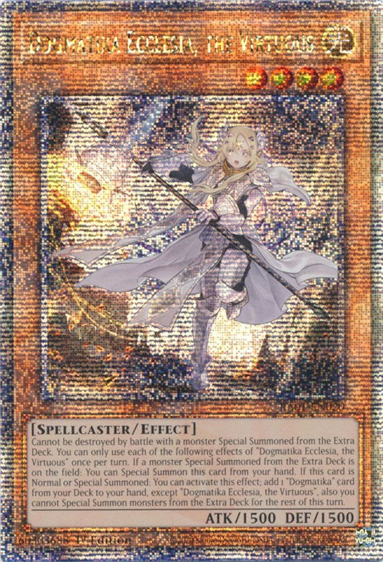 Dogmatika Ecclesia, the Virtuous [RA01-EN020] Quarter Century Secret Rare | The Gaming-Verse