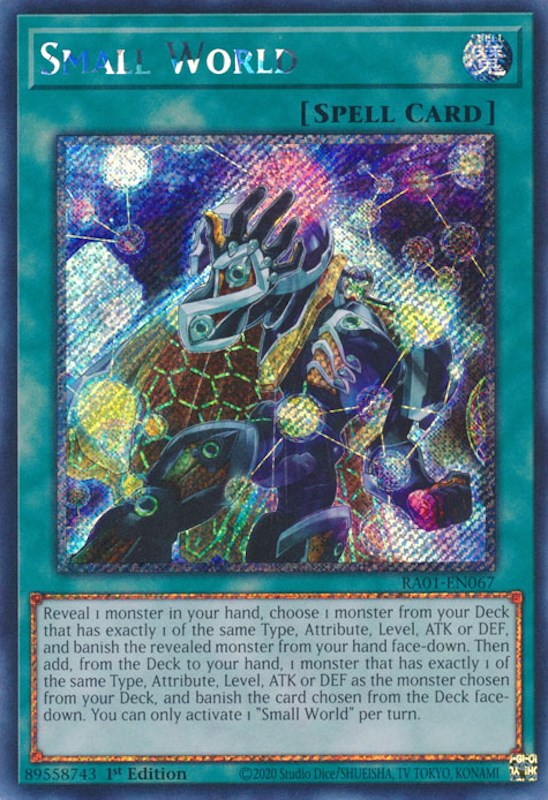 Small World [RA01-EN067] Platinum Secret Rare | The Gaming-Verse