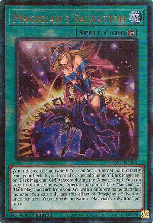 Magician's Salvation [RA01-EN068] Prismatic Ultimate Rare | The Gaming-Verse