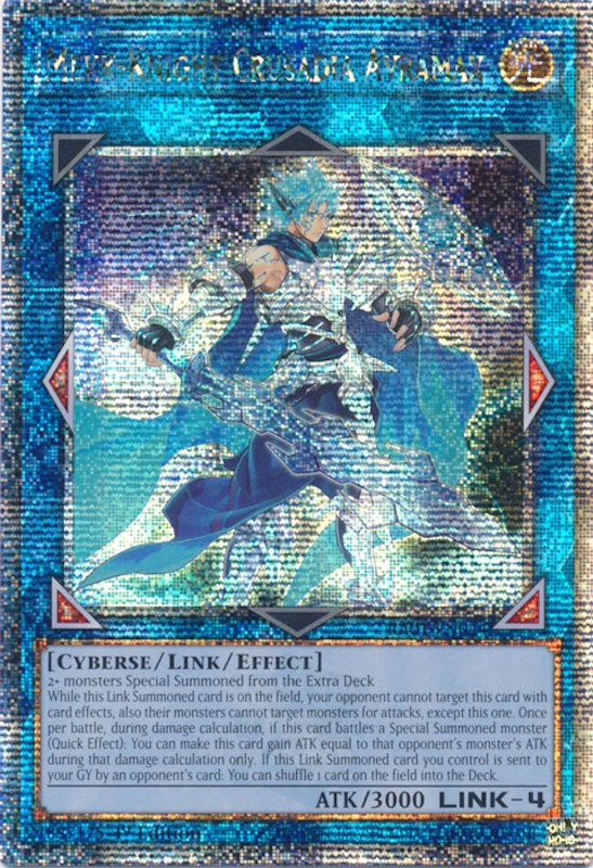 Mekk-Knight Crusadia Avramax [RA01-EN044] Quarter Century Secret Rare | The Gaming-Verse