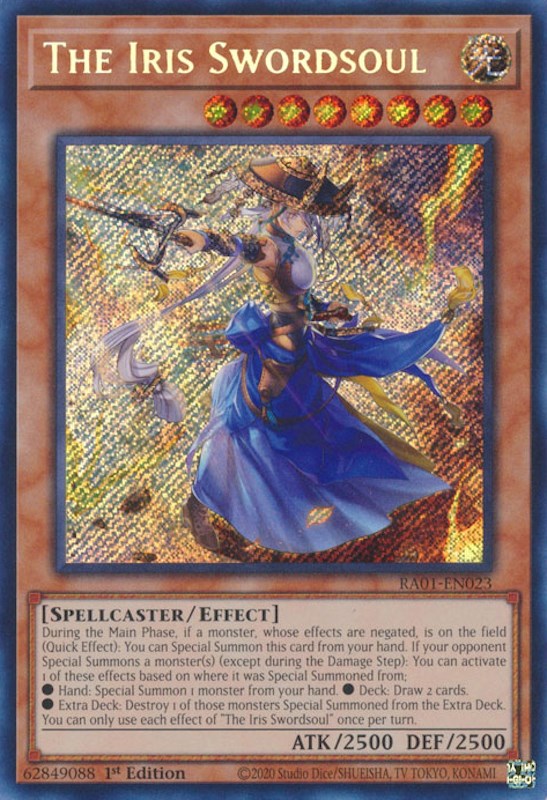 The Iris Swordsoul [RA01-EN023] Secret Rare | The Gaming-Verse