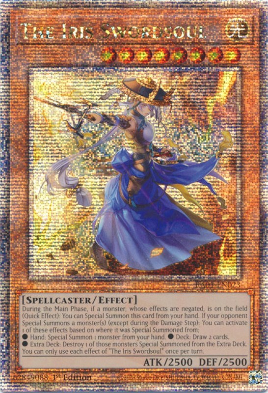 The Iris Swordsoul [RA01-EN023] Quarter Century Secret Rare | The Gaming-Verse