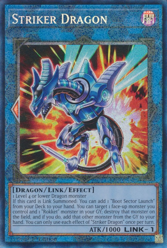 Striker Dragon [RA01-EN046] Prismatic Collector's Rare | The Gaming-Verse