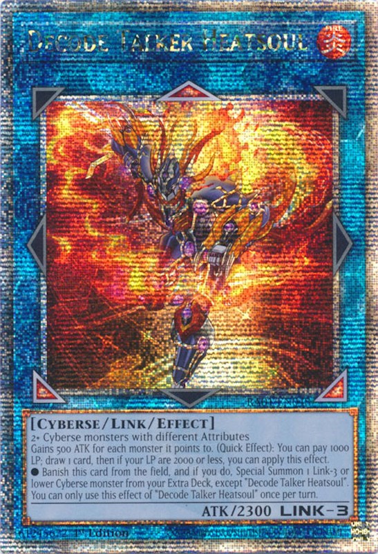 Decode Talker Heatsoul [RA01-EN048] Quarter Century Secret Rare | The Gaming-Verse