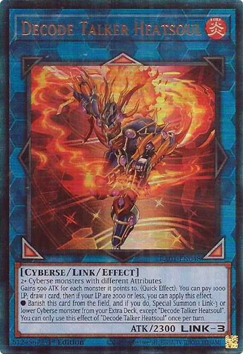 Decode Talker Heatsoul [RA01-EN048] Prismatic Ultimate Rare | The Gaming-Verse