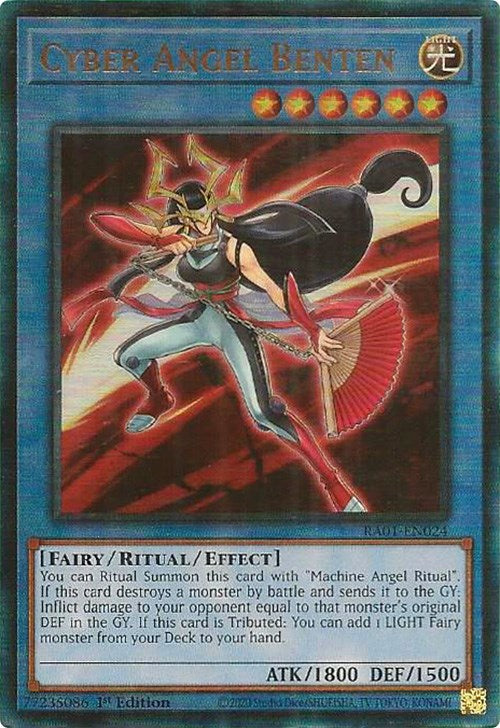 Cyber Angel Benten [RA01-EN024] Prismatic Ultimate Rare | The Gaming-Verse