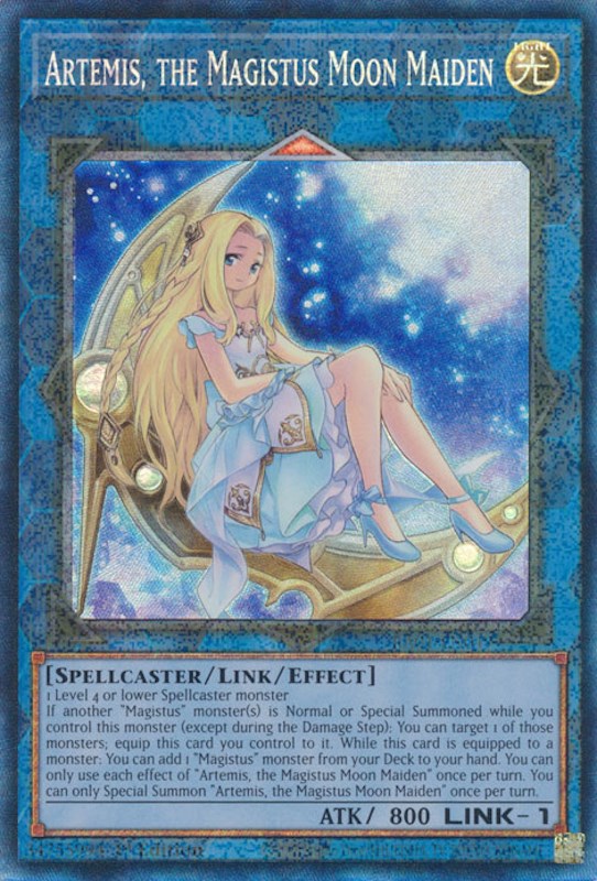 Artemis, the Magistus Moon Maiden [RA01-EN049] Prismatic Collector's Rare | The Gaming-Verse