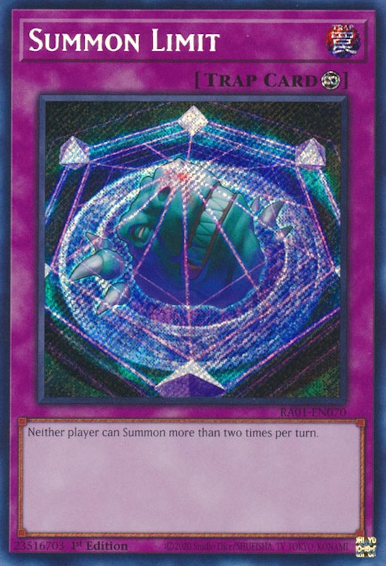 Summon Limit [RA01-EN070] Secret Rare | The Gaming-Verse