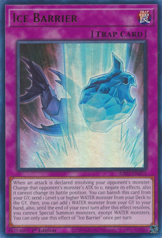 Ice Barrier [RA01-EN071] Ultra Rare | The Gaming-Verse