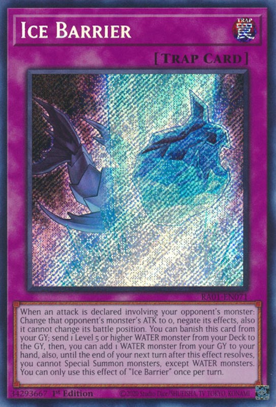 Ice Barrier [RA01-EN071] Secret Rare | The Gaming-Verse