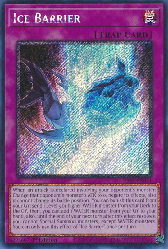 Ice Barrier [RA01-EN071] Platinum Secret Rare | The Gaming-Verse