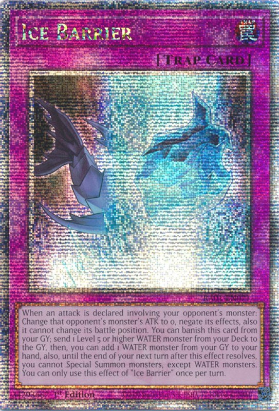 Ice Barrier [RA01-EN071] Quarter Century Secret Rare | The Gaming-Verse