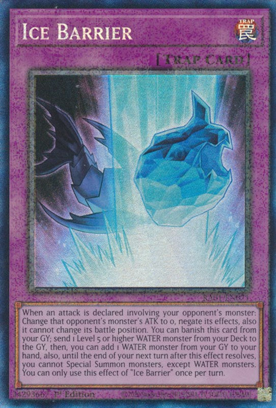 Ice Barrier [RA01-EN071] Prismatic Collector's Rare | The Gaming-Verse