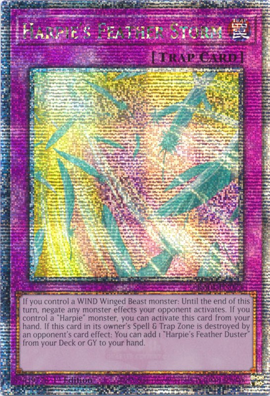 Harpie's Feather Storm [RA01-EN073] Quarter Century Secret Rare | The Gaming-Verse