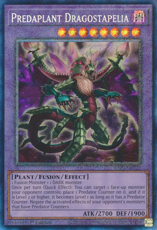 Predaplant Dragostapelia [RA01-EN027] Prismatic Collector's Rare | The Gaming-Verse