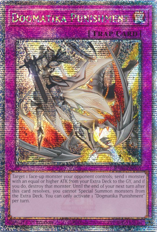 Dogmatika Punishment [RA01-EN076] Quarter Century Secret Rare | The Gaming-Verse