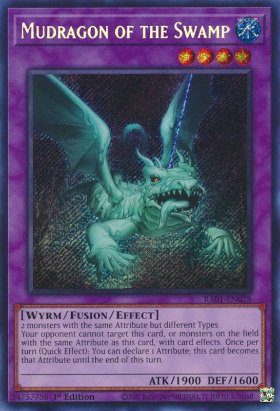 Mudragon of the Swamp [RA01-EN028] Secret Rare | The Gaming-Verse