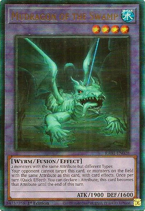 Mudragon of the Swamp [RA01-EN028] Prismatic Ultimate Rare | The Gaming-Verse