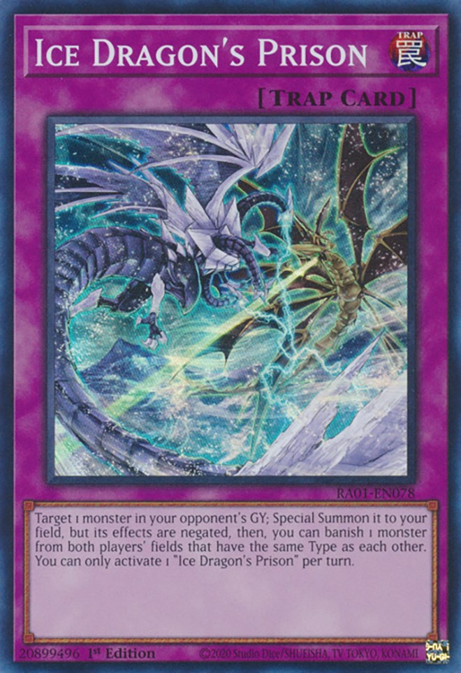 Ice Dragon's Prison [RA01-EN078] Super Rare | The Gaming-Verse