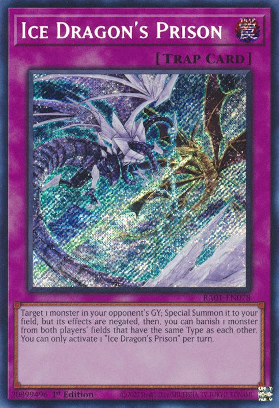 Ice Dragon's Prison [RA01-EN078] Secret Rare | The Gaming-Verse