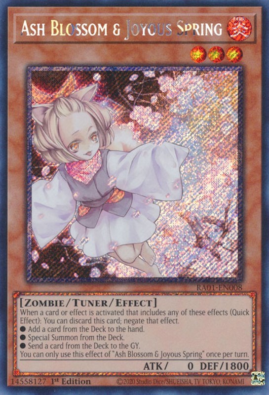 Ash Blossom & Joyous Spring [RA01-EN008] Platinum Secret Rare | The Gaming-Verse