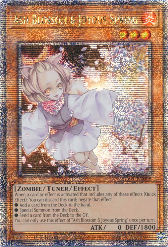 Ash Blossom & Joyous Spring [RA01-EN008] Quarter Century Secret Rare | The Gaming-Verse