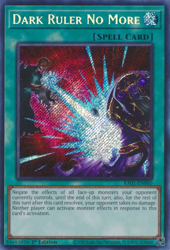 Dark Ruler No More [RA01-EN060] Secret Rare | The Gaming-Verse