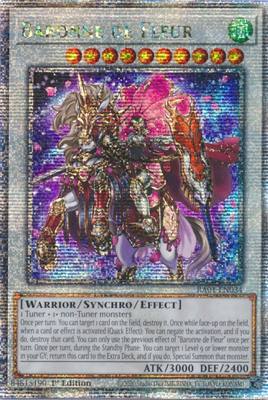 Baronne de Fleur [RA01-EN034] Quarter Century Secret Rare | The Gaming-Verse