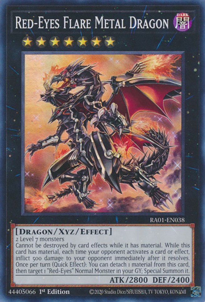 Red-Eyes Flare Metal Dragon [RA01-EN038] Super Rare | The Gaming-Verse