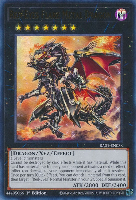 Red-Eyes Flare Metal Dragon [RA01-EN038] Ultra Rare | The Gaming-Verse