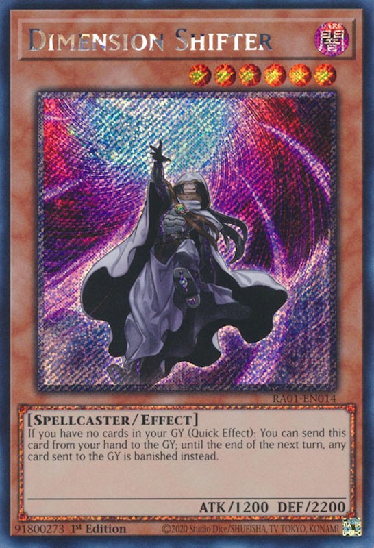 Dimension Shifter [RA01-EN014] Platinum Secret Rare | The Gaming-Verse