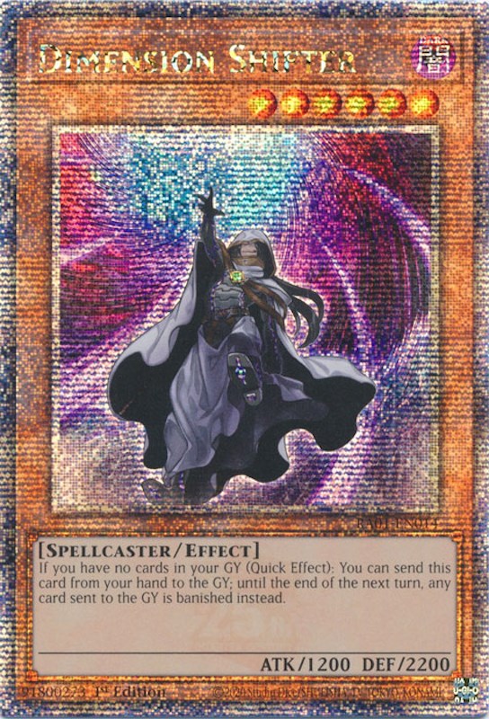 Dimension Shifter [RA01-EN014] Quarter Century Secret Rare | The Gaming-Verse