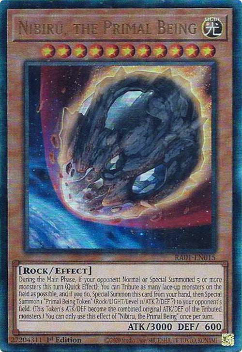 Nibiru, the Primal Being [RA01-EN015] Prismatic Ultimate Rare | The Gaming-Verse