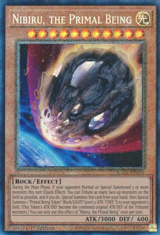 Nibiru, the Primal Being [RA01-EN015] Prismatic Collector's Rare | The Gaming-Verse