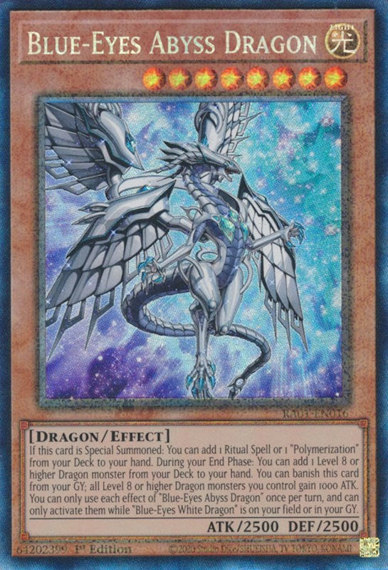 Blue-Eyes Abyss Dragon [RA01-EN016] Prismatic Collector's Rare | The Gaming-Verse