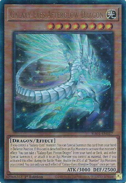 Galaxy-Eyes Afterglow Dragon [RA01-EN017] Prismatic Ultimate Rare | The Gaming-Verse