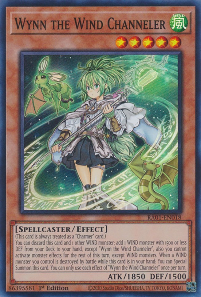 Wynn the Wind Channeler [RA01-EN018] Super Rare | The Gaming-Verse