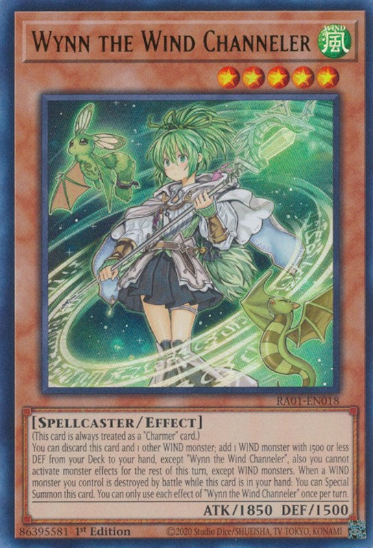 Wynn the Wind Channeler [RA01-EN018] Ultra Rare | The Gaming-Verse