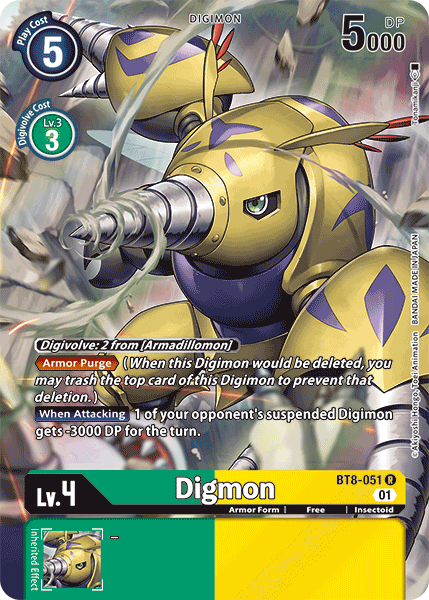 Digmon [BT8-051] (Alternate Art) [New Awakening] | The Gaming-Verse