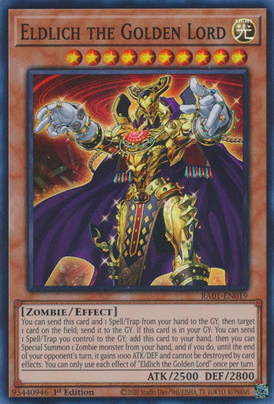 Eldlich the Golden Lord [RA01-EN019] Super Rare | The Gaming-Verse